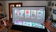 Watch this 100" Screen Rise From the Floor. VividStorm projector screen review