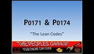 How to Diagnose Codes P0171 & P0174 - Lean Bank 1 & 2