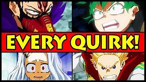 Every Type of Quirk Explained! (My Hero Academia / Boku no Hero Academia All Quirk Types)