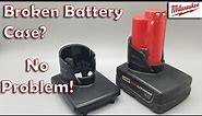 Milwaukee M12 Battery Case Repair. Replacing upper battery case.