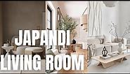 Japandi Living Room Decor Ideas. Living Room Inspiration with Japandi Style.