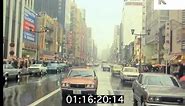 1970s Tokyo Rainy Streets and Skyline