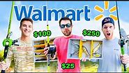 Walmart $25 vs $250 Budget Fishing Challenge (Rod, Reel, Lures)