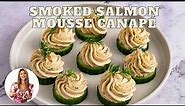 Smoked Salmon mousse canapés