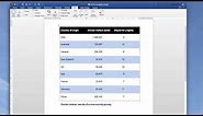 How to create professional-looking tables in Word | Emphasis