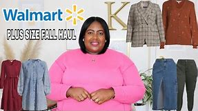 NEW WALMART PLUS SIZE FALL HAUL | AFFORDABLE PLUS SIZE FALL FASHION | WALMART WEDNESDAY