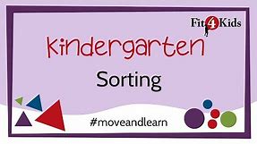 Kindergarten Math - Sorting Objects - WI