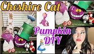 How to make a Cheshire Cat Pumpkin DIY! | Collab with @freckledmom Alice in Wonderland Inspired