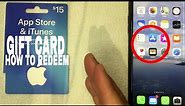 ✅ How To Redeem iTunes App Store Gift Card 🔴