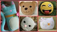 Top 30+ Crochet Animals/Crafty Pillow Ideas 2021- Crochet Teddy Bear - Crochet Cat Pillow