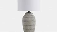 MISAKO cement base table lamp 60 cm height | Structube