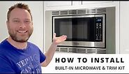 How To Install A Panasonic NN-SN67K Microwave & NN-TK621SS 27In Trim Kit | DIY Project