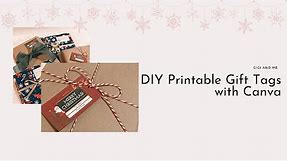 DIY Printable Gift Tags with Canva