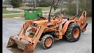 Kubota B8200 Tractor With Front End Loader and Backhoe Online at Tays Realty & Auction, LLC