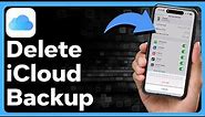 How To Delete iCloud Backup