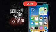 How to Hide the Screen Recording Bar on iPhone (tutorial)