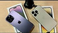 iPhone 14 Pro Max Deep Purple & Gold. The best contest