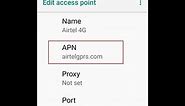 Airtel 4G APN Settings for Android