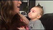 Baby Gets Emotional When Mom Sings Opera!