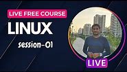Linux Session-01 | Linux Live Free Course @joindevops