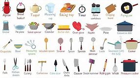 List of Essential Kitchen Utensils | Learn Names of Kitchen Tools in English