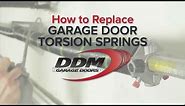 How To Replace Garage Door Torsion Springs