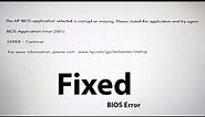 Fix BIOS Application Error 501 | Technical Adan 2023