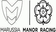 Logo Manor Marussia F1 Team coloring page printable game