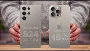 Samsung S24 Ultra Vs iPhone 15 Pro Max