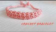 How to Crochet Bracelet Easy for Beginners