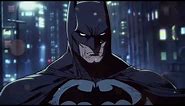 Batman vs Superman: Anime-style scene with Mid Journey Generated Art