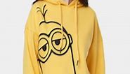 Buy The Souled Store Women Minions Printed Cotton Hooded Oversized Sweatshirt -  - Apparel for Women