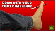 TOE ART CHALLENGE / DRAW WITH YOUR FOOT CHALLENGE - EL RETO DE DIBUJAR CON EL PIE