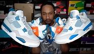 2024 vs 2012 Jordan Military Blue 4s Comparison Review with On Feet Footage