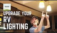 Ep.185: Upgrade Your RV Lighting | camper how-to DIY upgrading interior lights