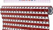 Tintnut American Flag Permanent Vinyl Roll - 12 inch x 5ft, Stars Stripes Adhesive Vinyl, Independence Day Pattern Self Sticker Waterproof Vinyl Compatible with Cricut Or Silhouett