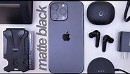 iPhone 14 Pro Accessories: Matte Black Everything!