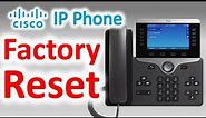 How to Factory Reset Cisco 8800 IP Phones - Webex Calling