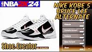 How To MAKE Nike Kobe 5 "Bruce Lee Alternate" In NBA 2K24 - Shoe Creator