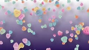 1 HOUR! ~ Screensaver ~ Valentine's Day ~ Falling Candy Hearts ~ Perfect for Romantic Evenings too!