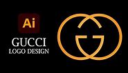 Gucci Logo Design by Adobe Illustrator | Illustrator Logo Design | Learn With Sazzad