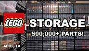 LEGO Storage Ideas: How we organize over 500,000+ LEGO Parts!