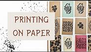 Basic Block Printing on Paper {Tutorial]