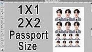 How to make 1x1 2x2 and passport size ID picture | Adobe Photoshop