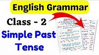 Simple Past Tense Class 2 | Class 2 English Grammar | English Worksheet for Class 2 | Grade 2 Tenses
