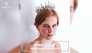SWEETV Queen Crown for Women, Bride Wedding Crown, Metal Gothic Tiara Headpiece for Party, Bronze