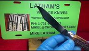 SCHRADE WALDEN NY 1946-49 HUNTER 4 7/8" VINTAGE AMERICAN AUTOMATIC KNIFE BROWN JIGGED BONE