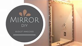 Easy Mirror Frame DIY with Mosaic Tiles | DIY Power Couple