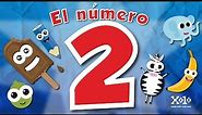 El número 2 en español para niños - Videos Aprende
