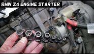 BMW Z4 ENGINE STARTER REPLACEMENT AND LOCATION EXPLAINED E85 E89